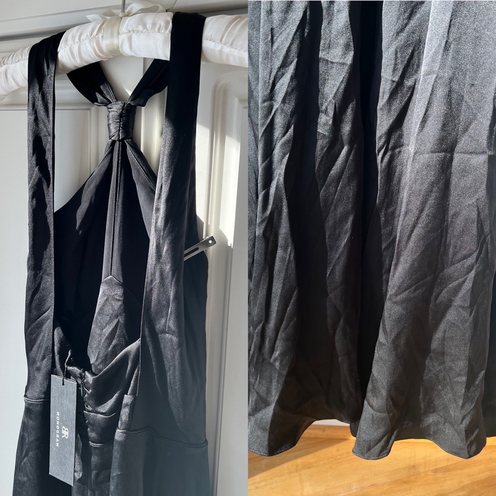 NWT Silk Banana Republic Halter Maxi Formal Dress - Picture 8 of 9